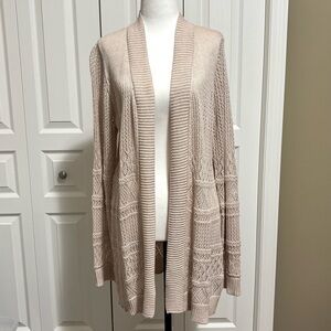 NWOT Belldini Lovely Knit Open Cardigan